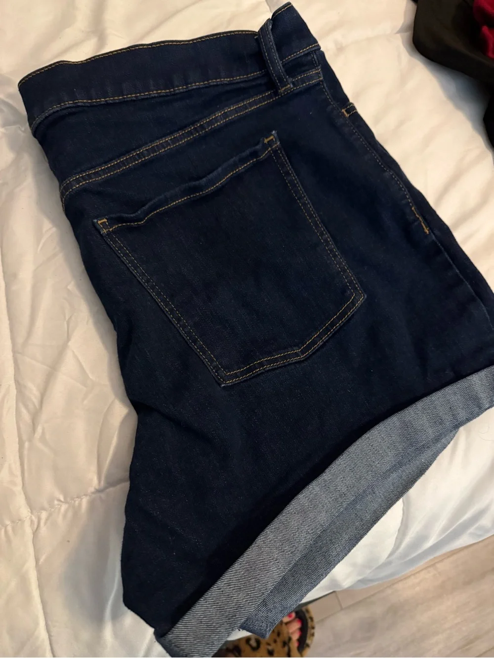 Old Navy Mid-Rise Indigo Denim Shorts